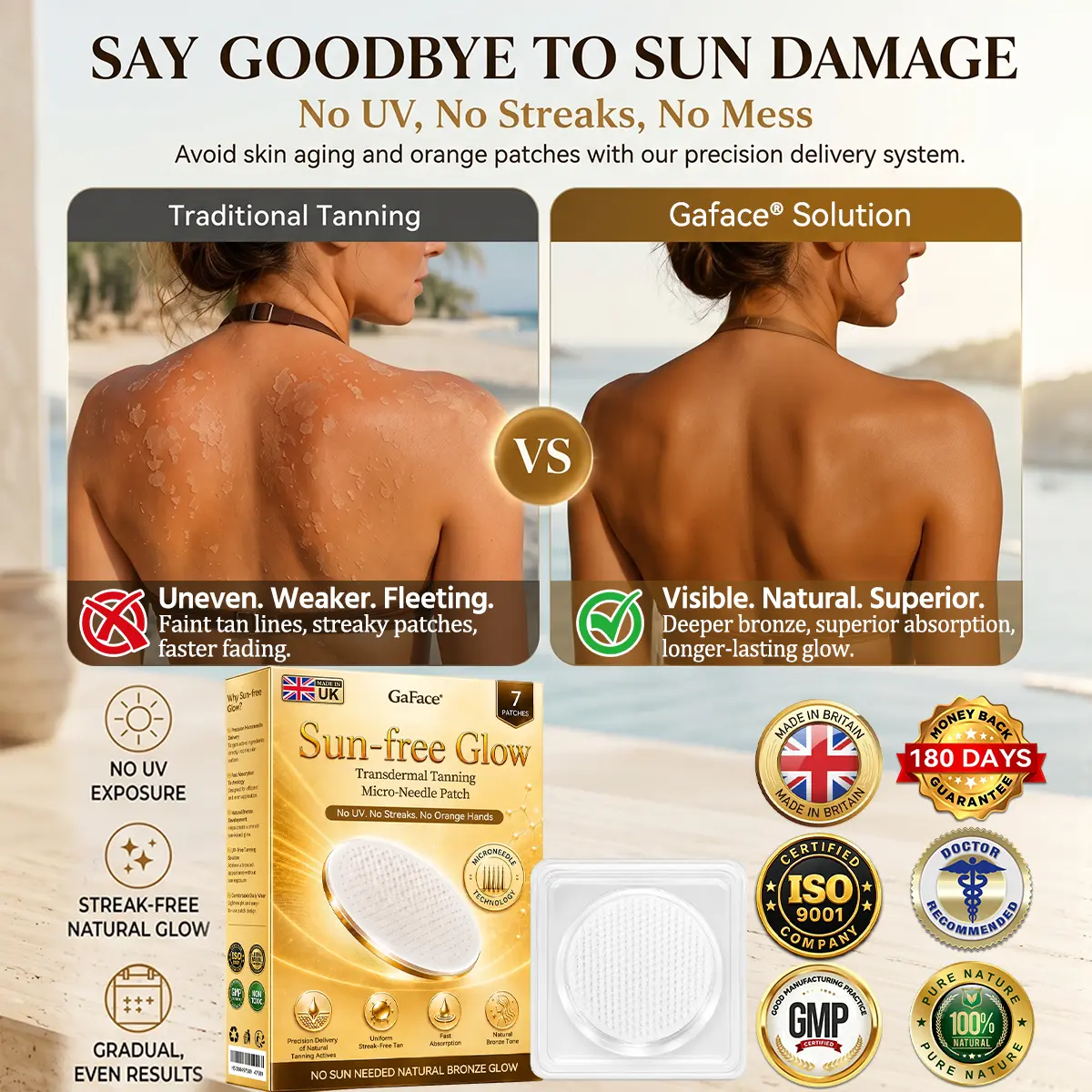 ๐๐ฎ๐ณ๐ฎ๐ฐ๐ฒยฎ Sunless Natural Glow Micro-Needle Tanning Patch