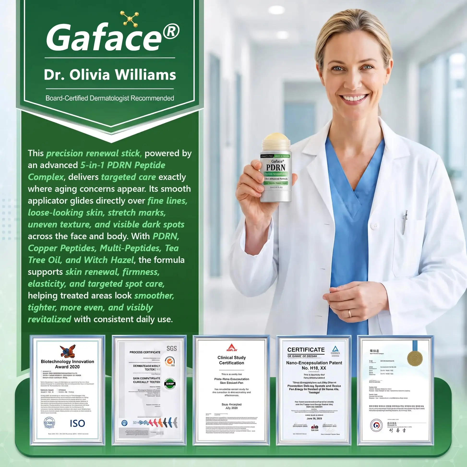 Gaface® PDRN Anti-Ageing & Targeted Spot Micro-Spicule Renewal Serum
