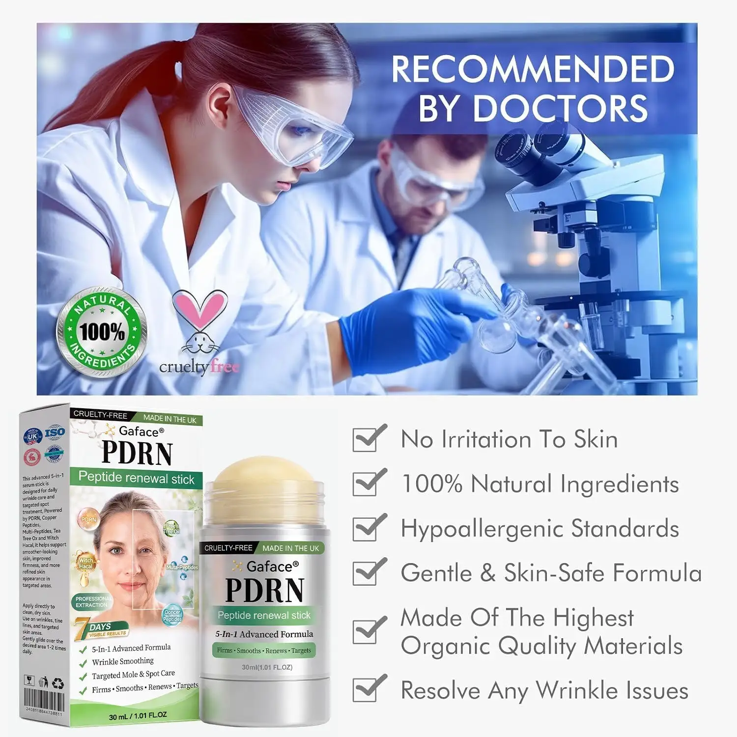 Gaface® PDRN Anti-Ageing & Targeted Spot Micro-Spicule Renewal Serum