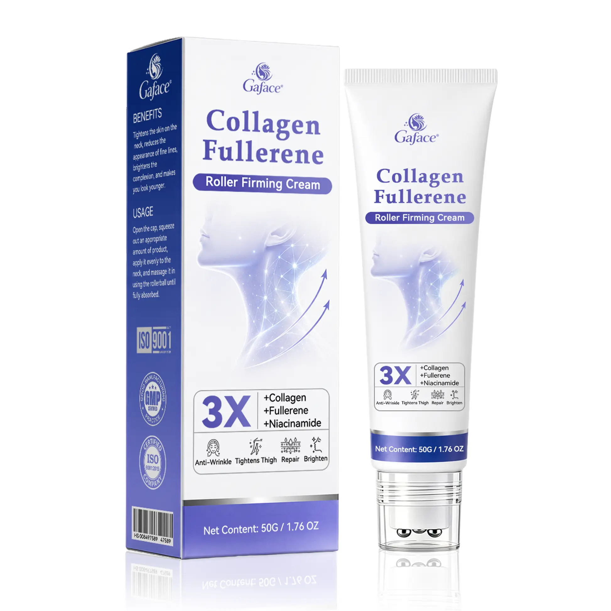 Gaface® PDRN & Fullerene Anti-Aging & Targeted Spot Micro-Spicule Roller Cream